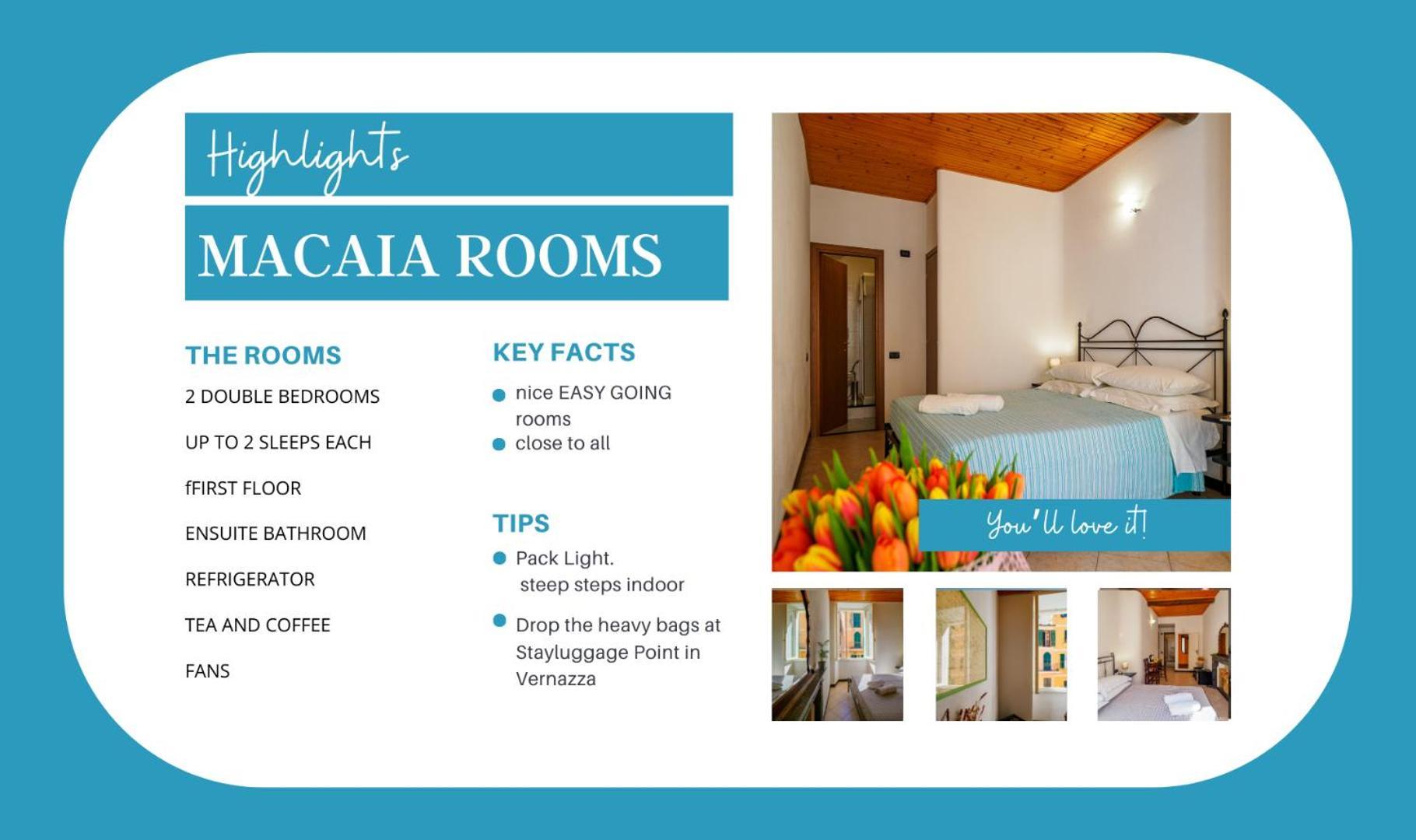 Macaia Room #2 With Ac Вернаца Екстериор снимка